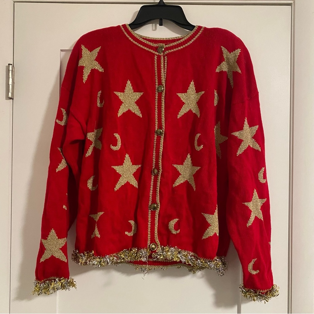 Unique Women’s Ugly Christmas Sweater partially home made.